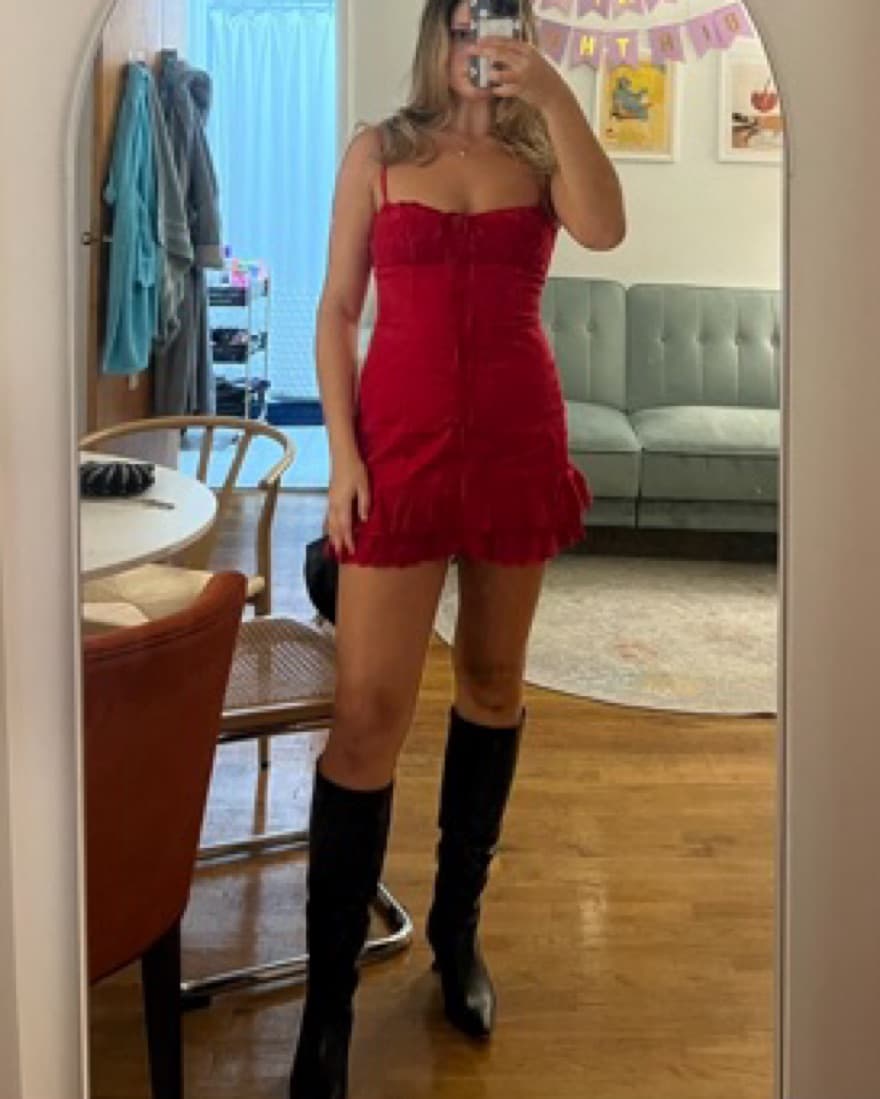 House Of Cb Red Dress - Image 2
