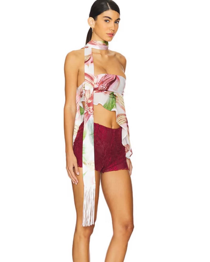 Jaded London Satin Mesh Tube Top - Image 3