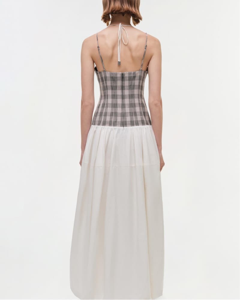Simkhai Plaid and Pleated Dress - Image 2