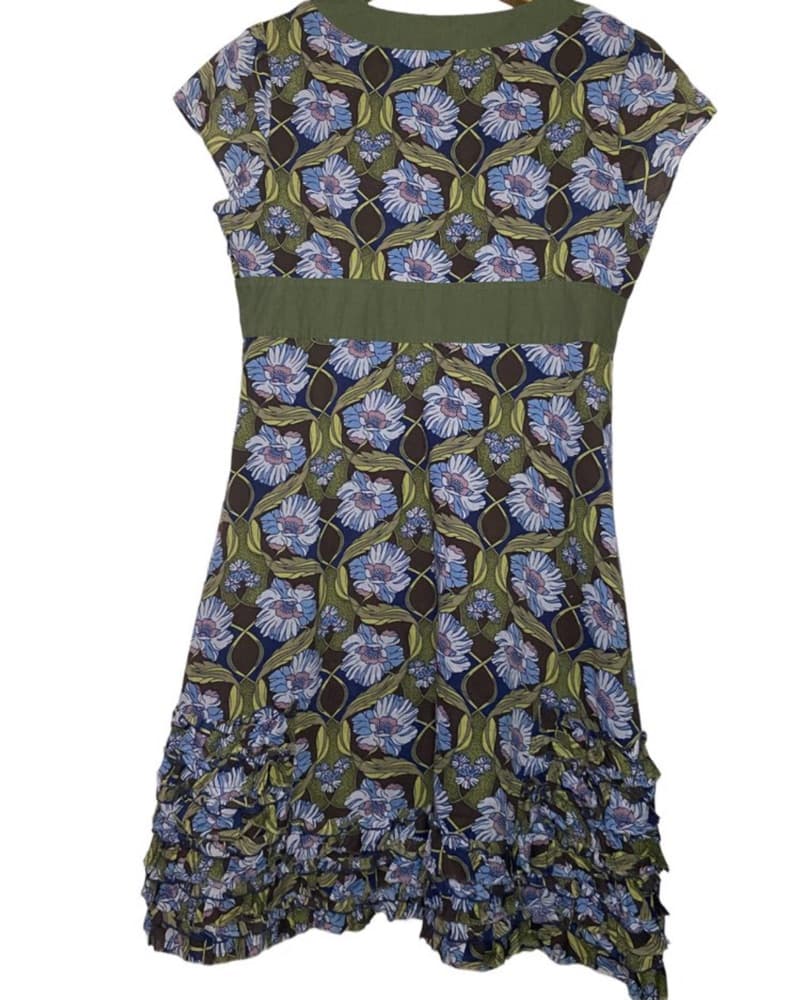Vintage FP Stylish Floral Ruffled Dress - Image 4