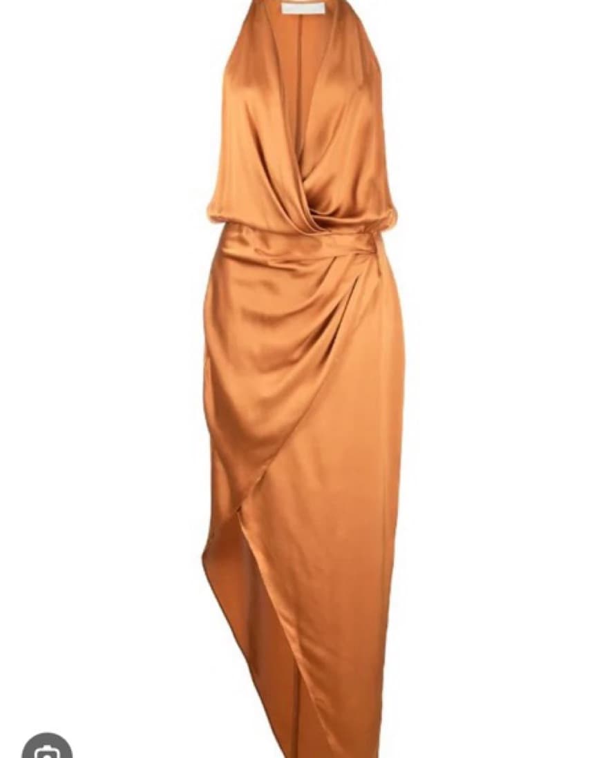 Orange Michelle Mason Midi Dress - Image 4