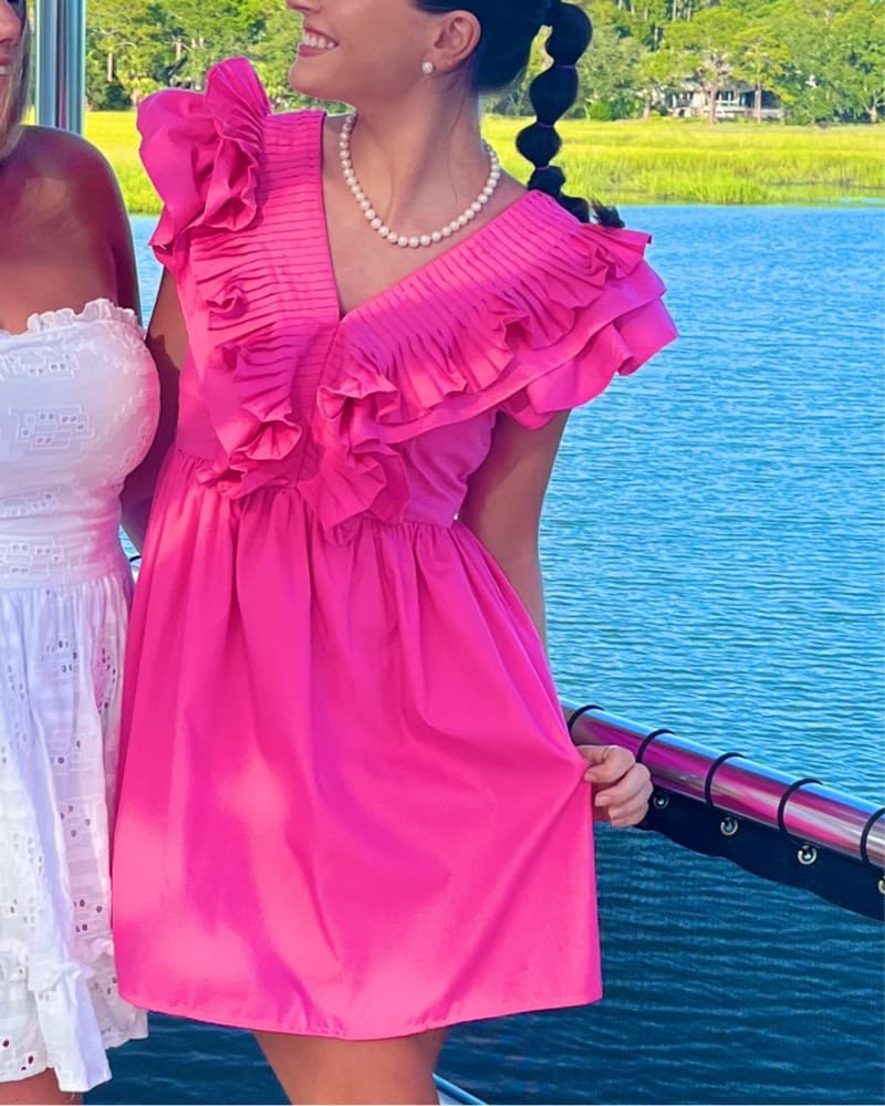 Pink Ruffled Sundress - Image 3