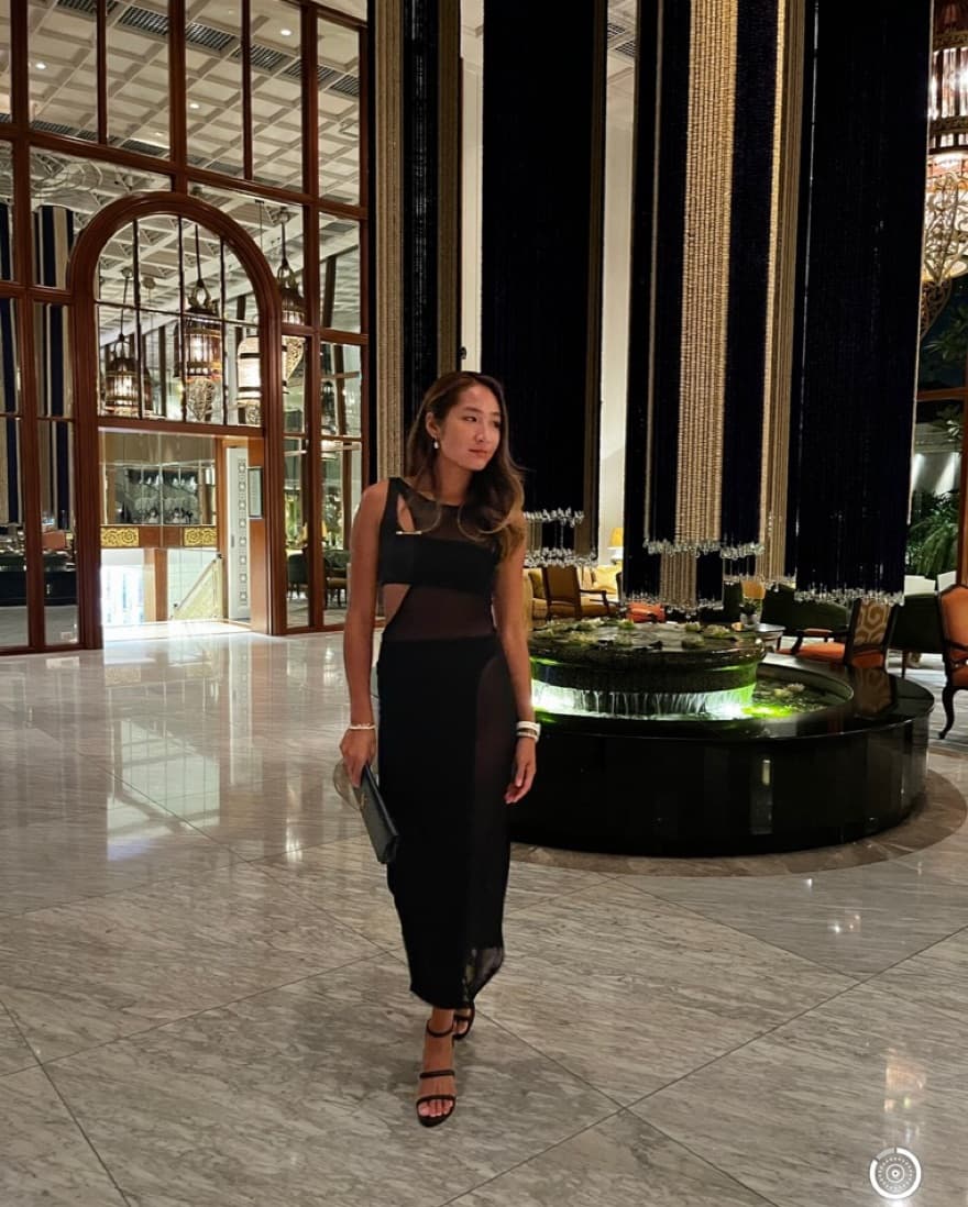 Sleeveless Mesh Cut Out Midi Dress - Image 2