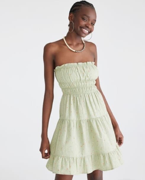 Aeropostale Floral Strapless  Dress - Image 1