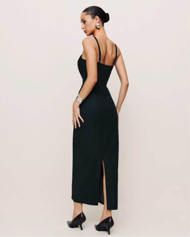 Reformation Black Stormi Dress - Image 3