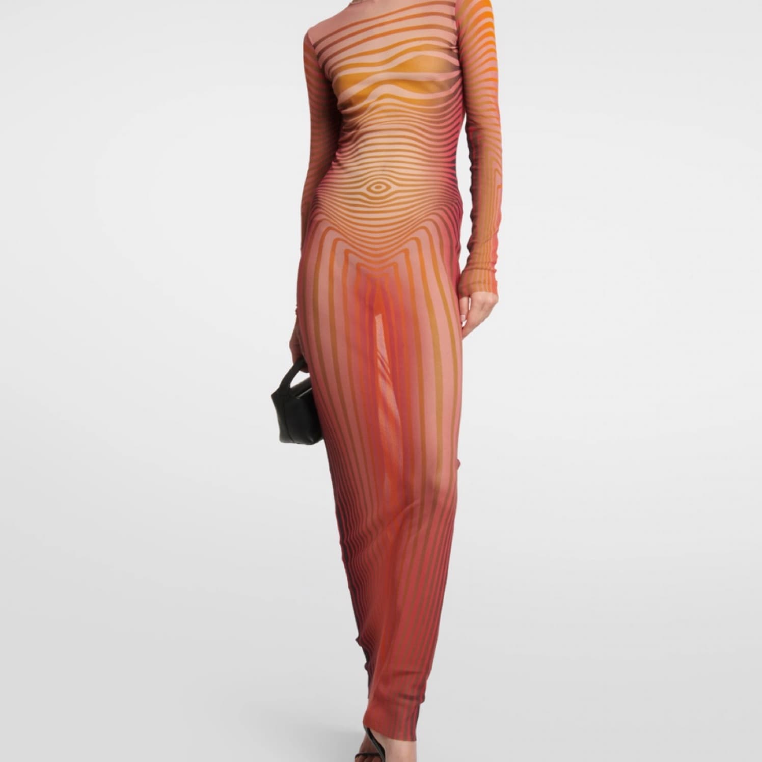 Jean Paul Gaultier Morphing Stripe Dress - Image 1