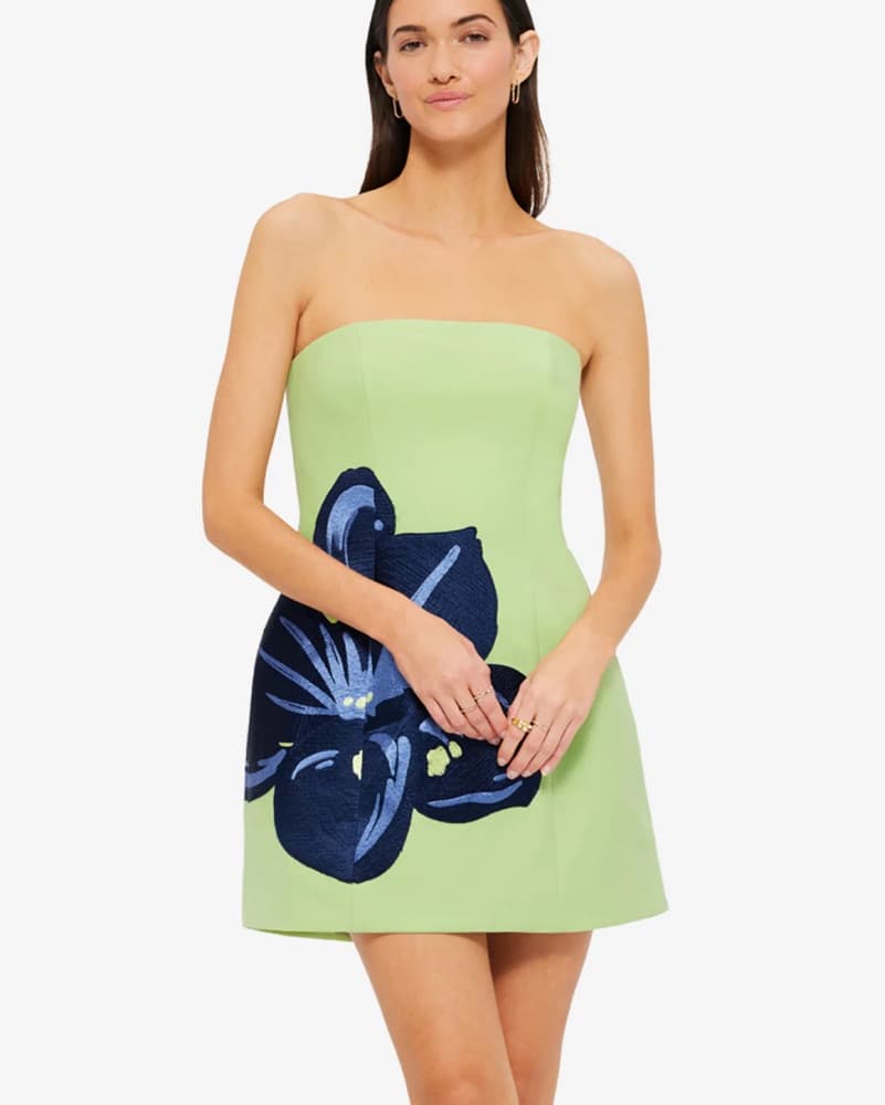 Leo Lin Vibrant Floral Strapless Dress - Image 2