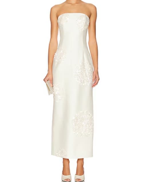 Leo Lin Rayna Embellished Bustier Dress - Image 1