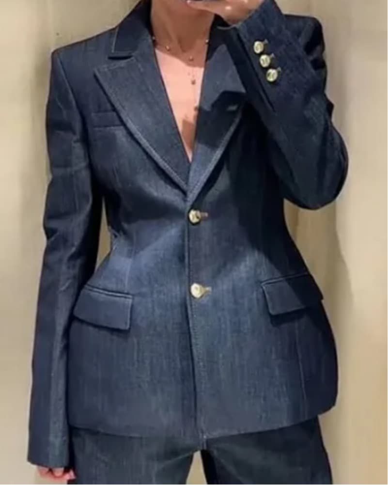 Viral Zara Denim Blazer   - Image 2