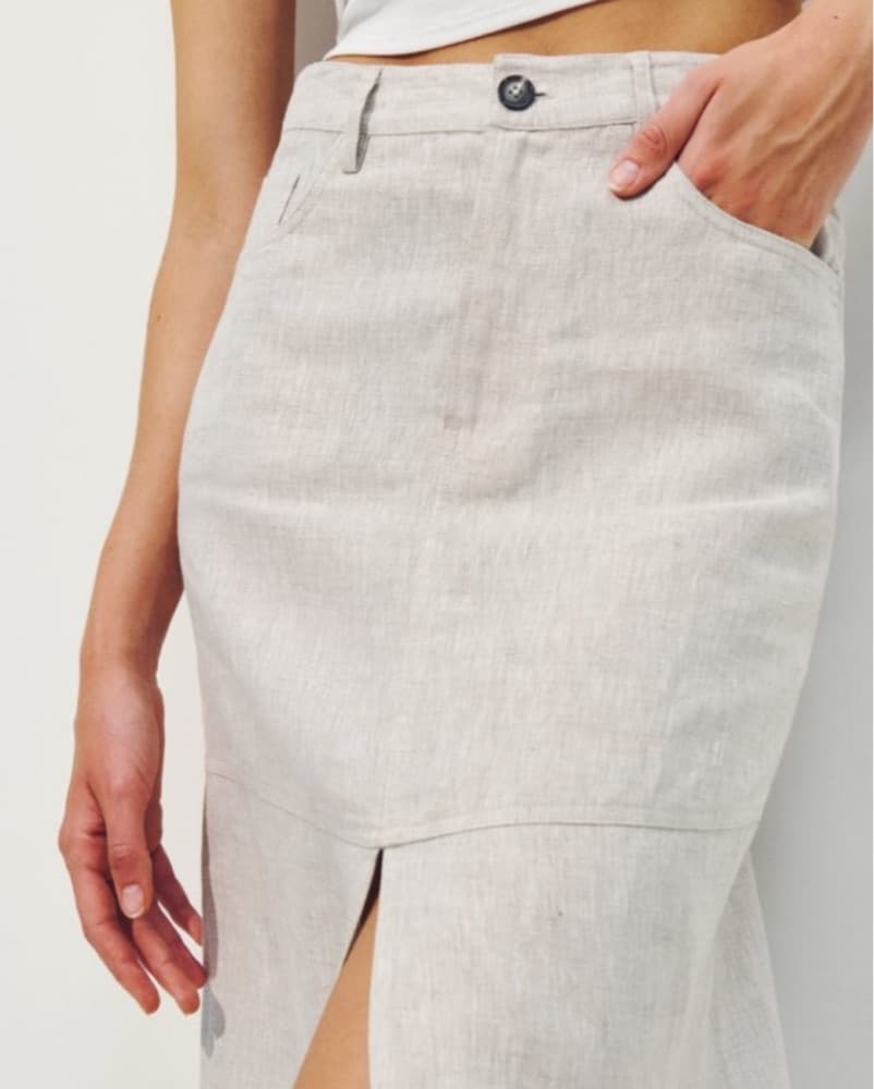 Tazz linen Maxi Dress - Image 3