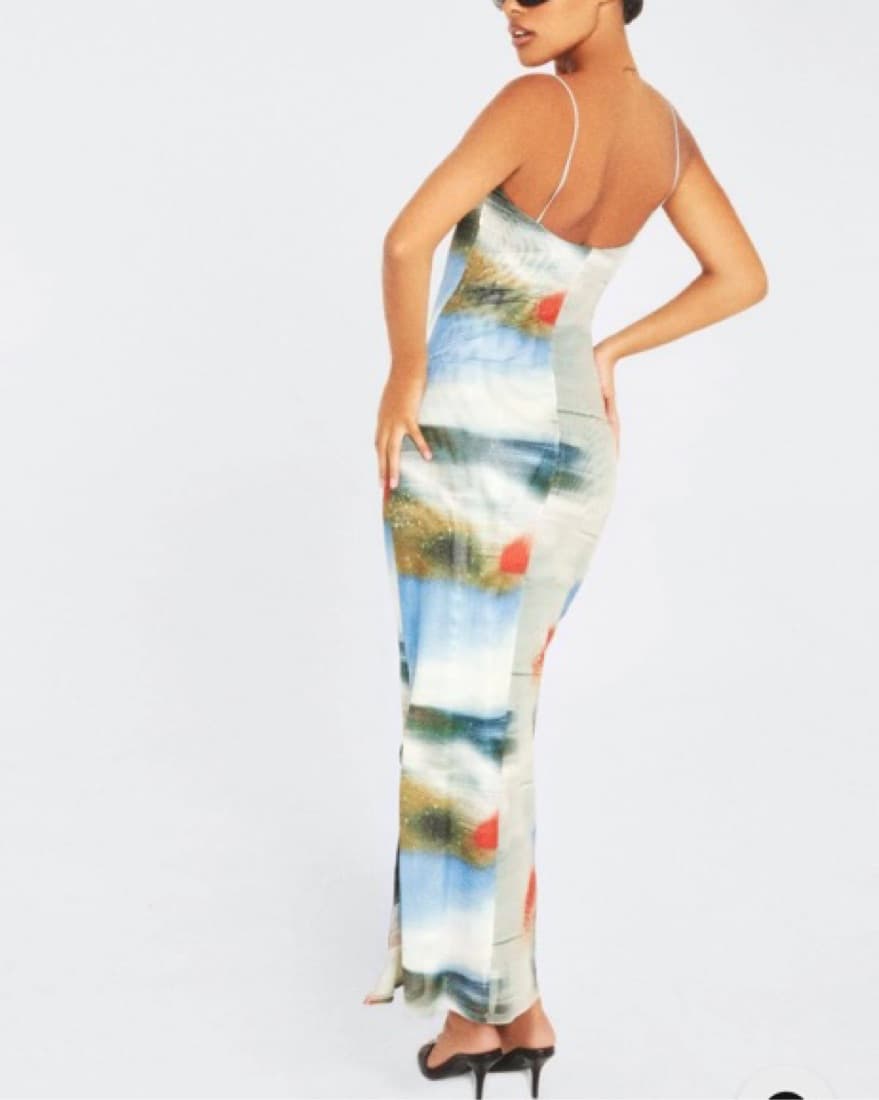 Miaou Thais Dress In Motion Blue - Image 3