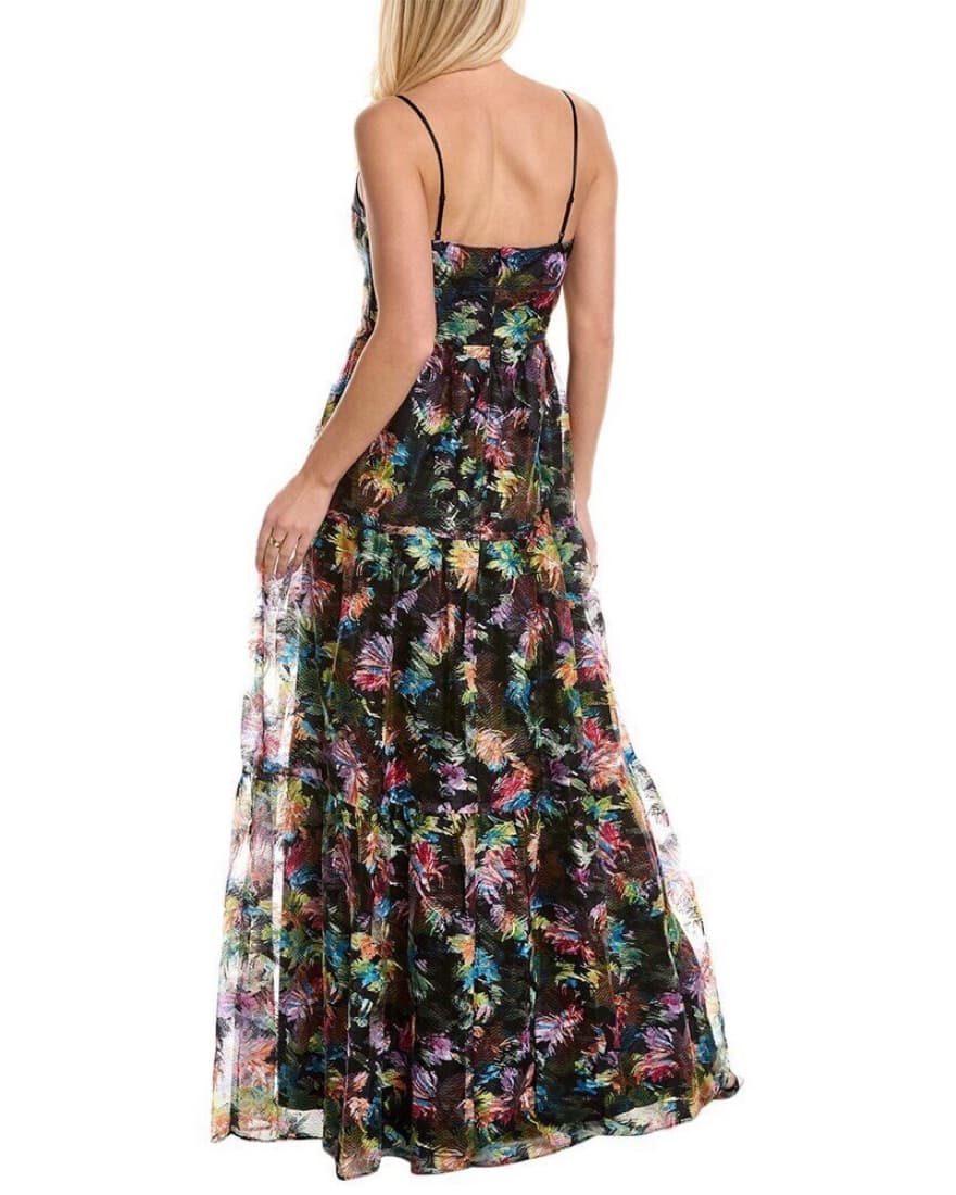 Black Multicolored Formal Dress - Image 2