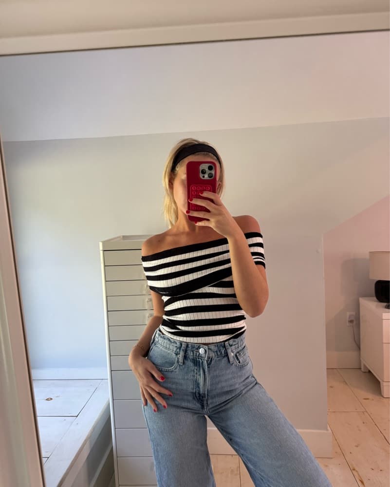 Striped Off The Shoulder Top REVOLVE - Image 2
