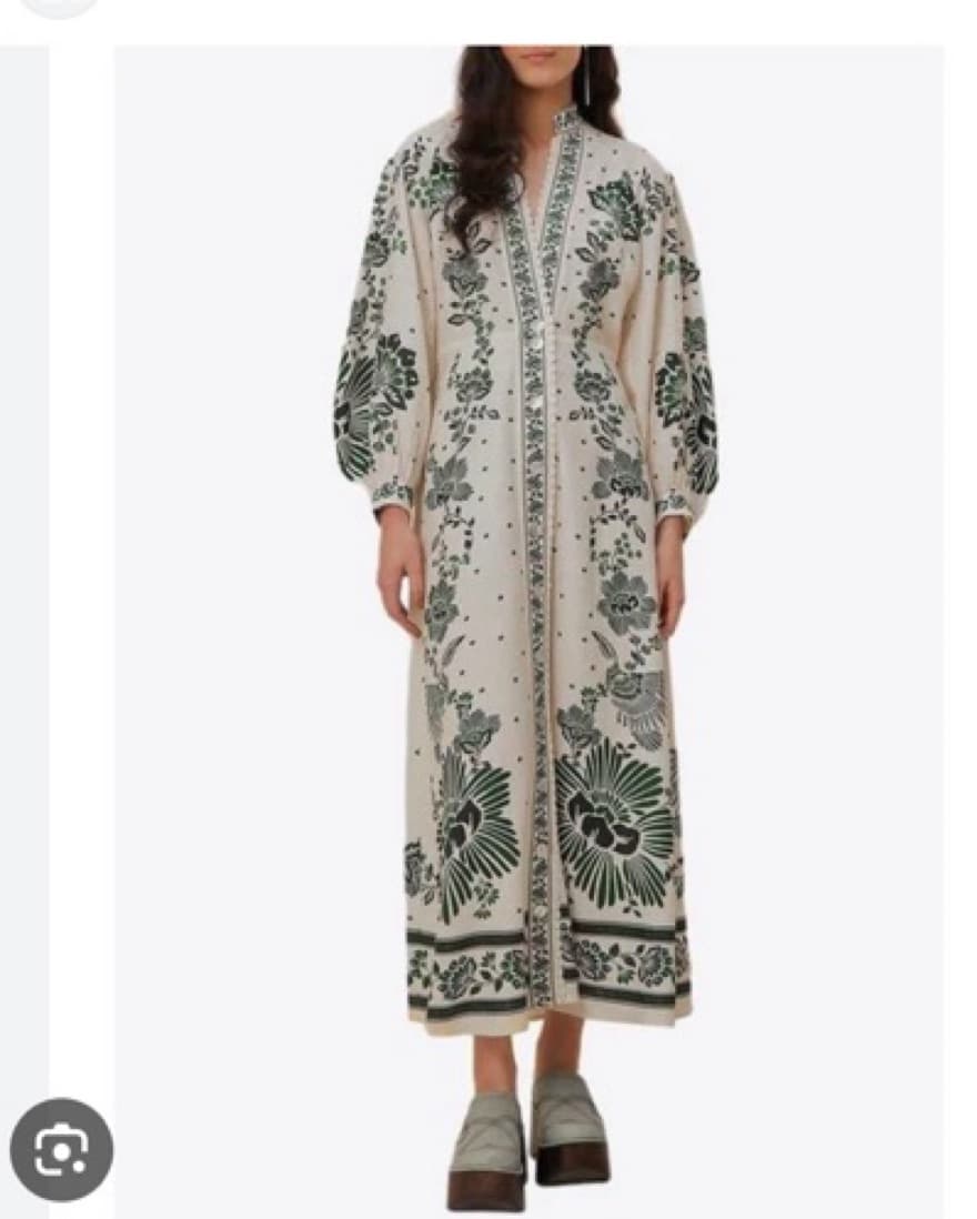 Farm Rio Floral Midi Maxi Dress - Image 1