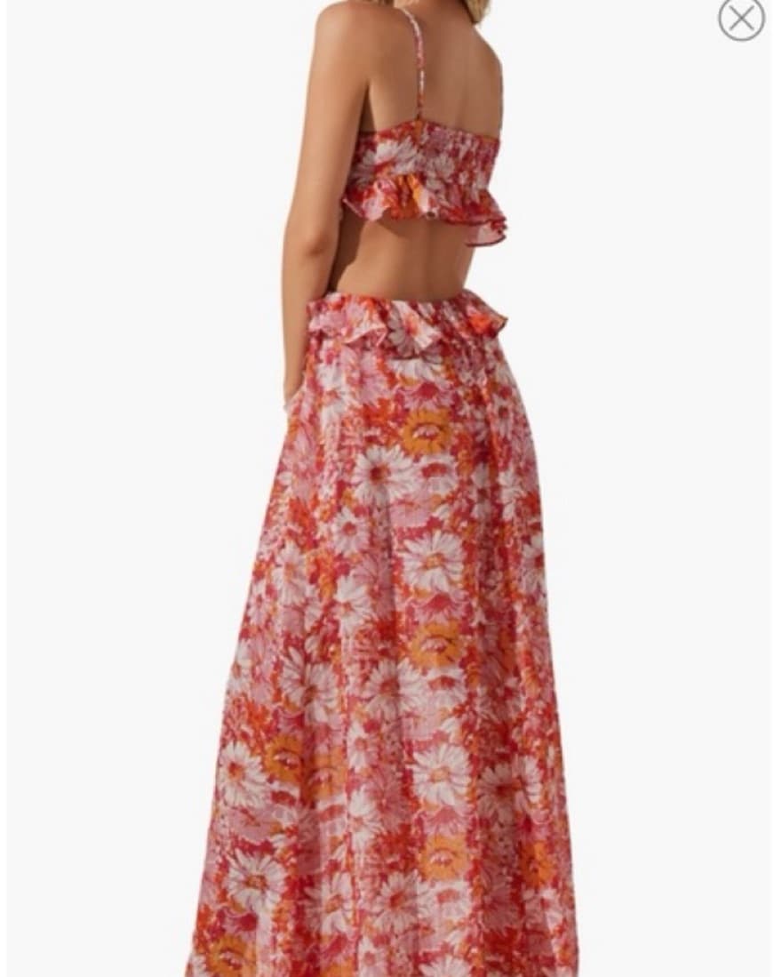 Astr Palace Floral Cutout Ruffle Maxi  - Image 2