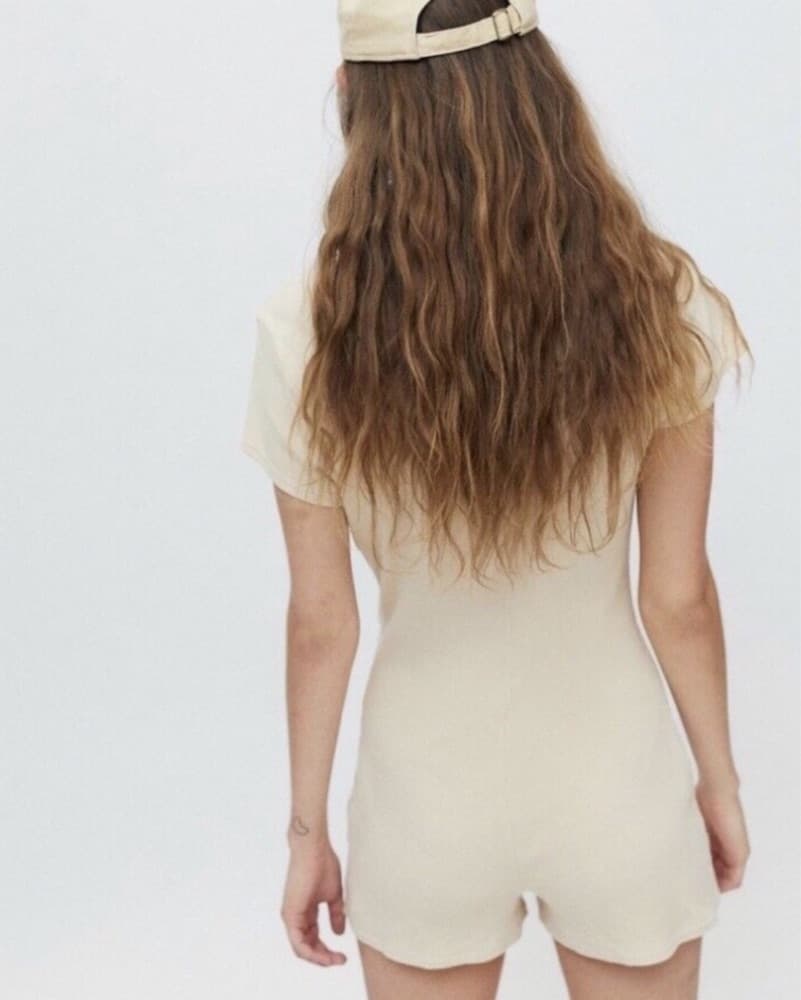 UO Chic Neutral Romper - Image 3