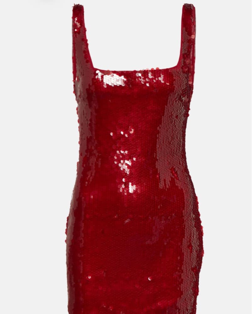 Staud Sequin Mini Dress - Image 5