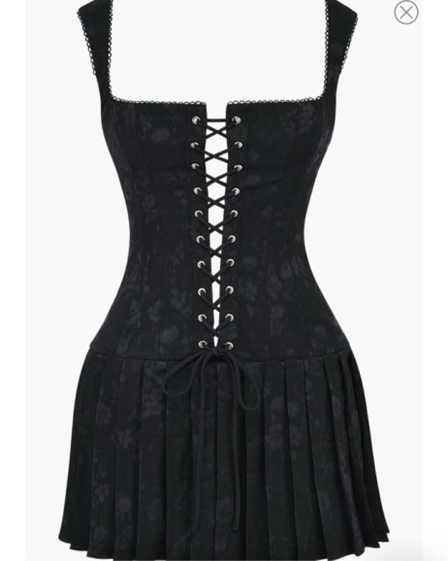 Talia Pleated Corset Minidress  - Image 4