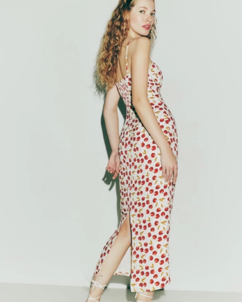 Cherry Midi Dress - Image 2