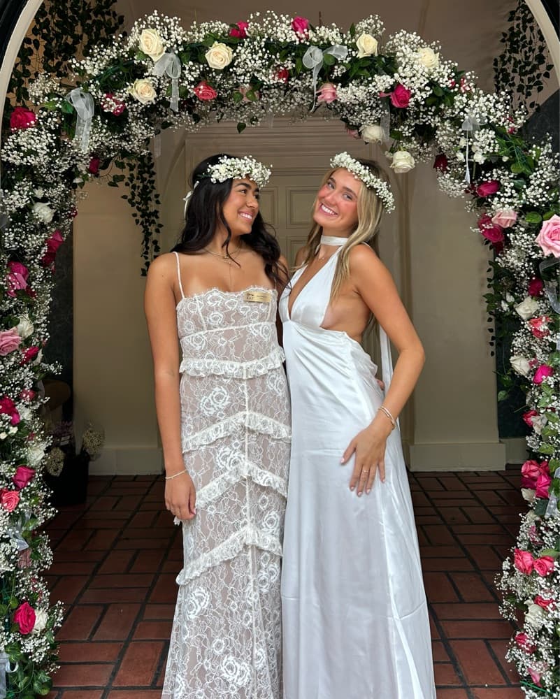 Peppermayo Long White Gown - Image 3