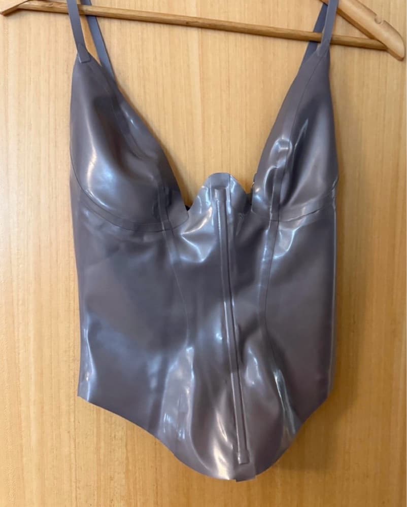 KHY X Poster Girl Latex Plunge Tank - Image 3