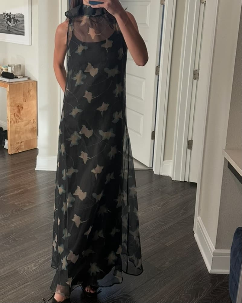 Staud Albee Dress In Botanical Shadows - Image 2