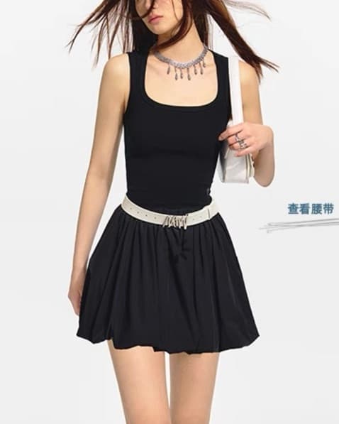 Black Bubble Dress - Image 1