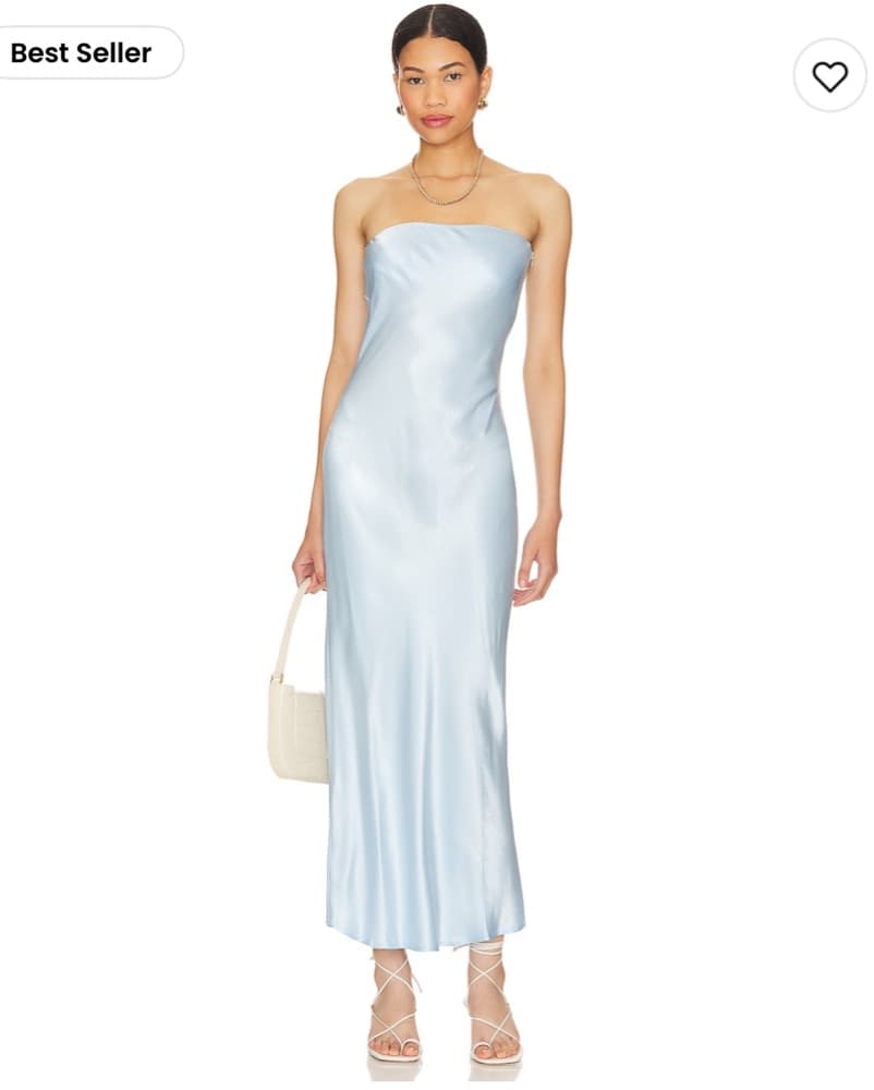 X Revolve Angel Strapless Midi Dress  - Image 1