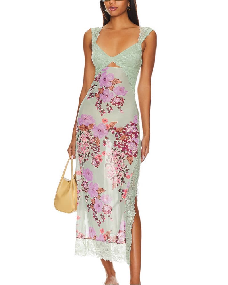 Free People Suddenly Fine Mesh Dress - Image 1