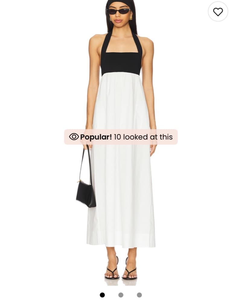 Iluka Maxi Dress In Black and White - Image 1