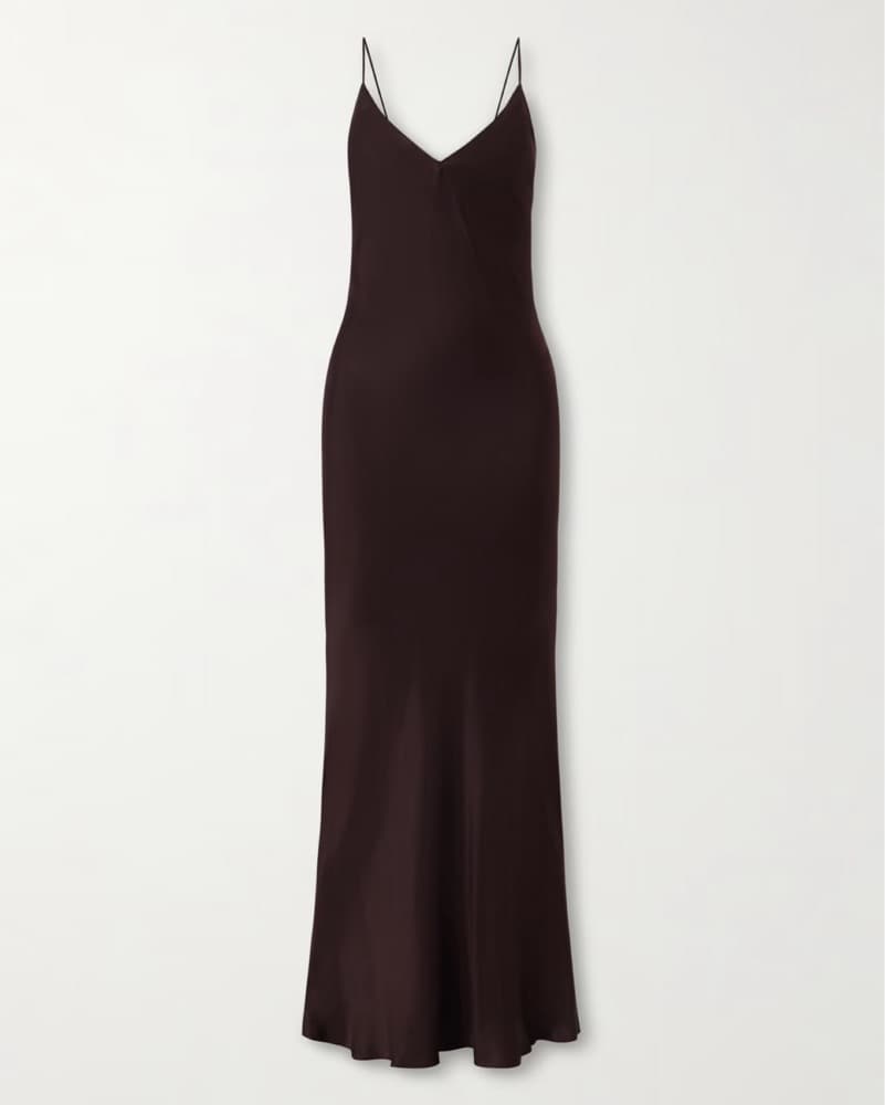 Anine Bing Laurel silk-blend satin maxi - Image 3