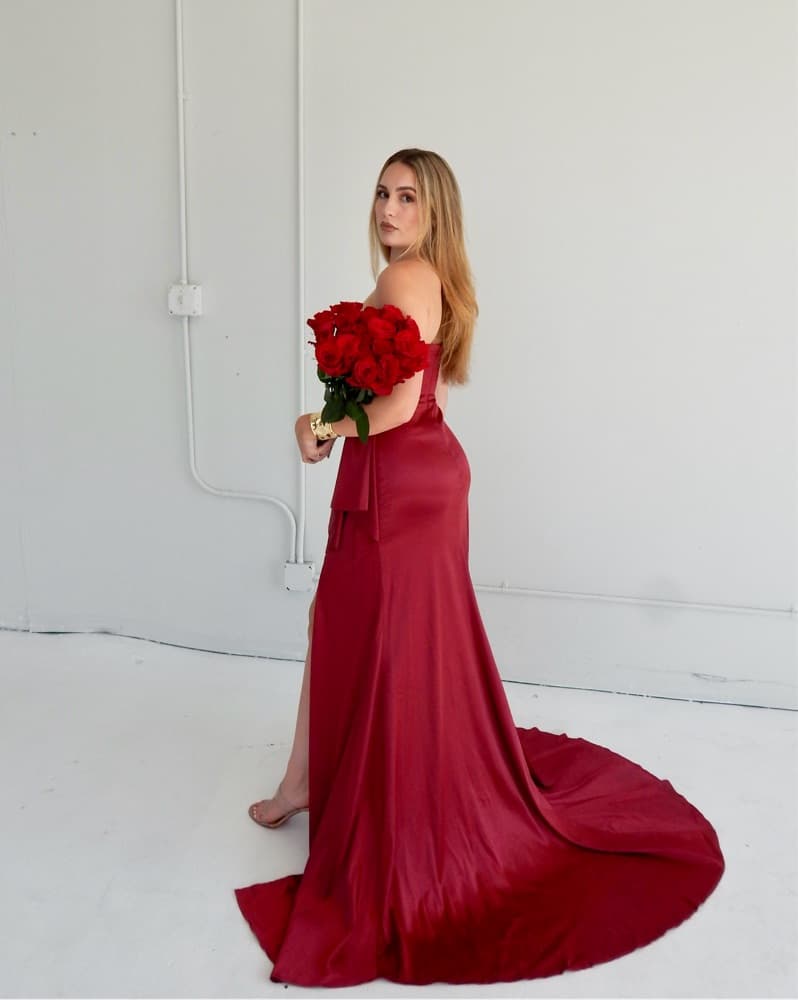 Alamour the Label Amidala Dress Red Wine - Image 2