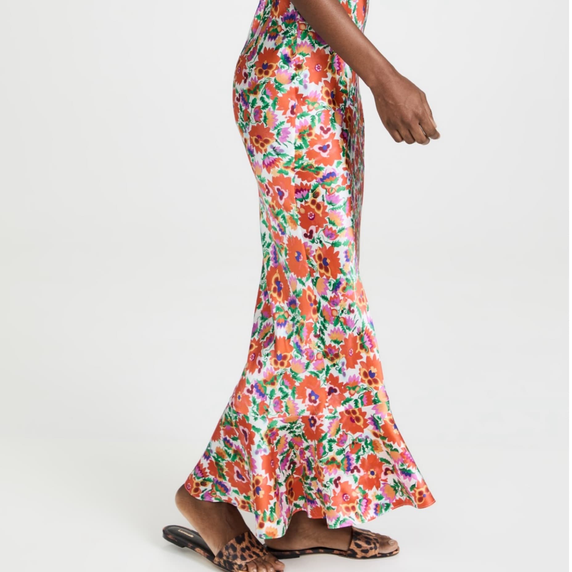 Saloni Mimi-B Floral Silk Maxi Dress - Image 4