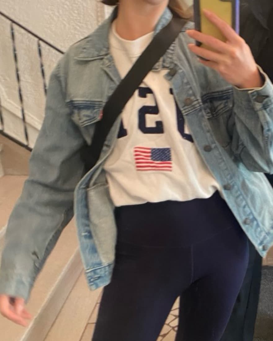 Crew Neck USA Sweatshirt - Image 2