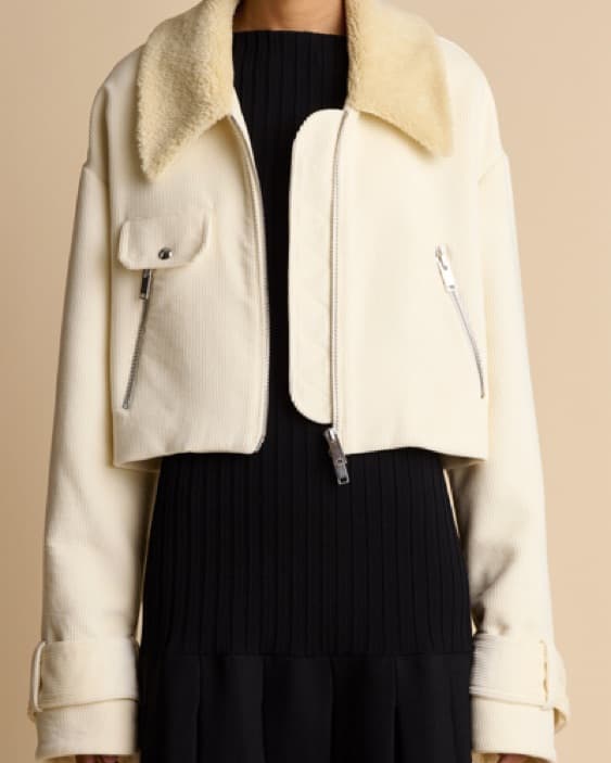 Khaite Flinn Shearling Bomber Jacket  - Image 1
