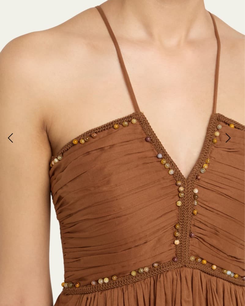 ALC brown beaded Dress  - Image 3