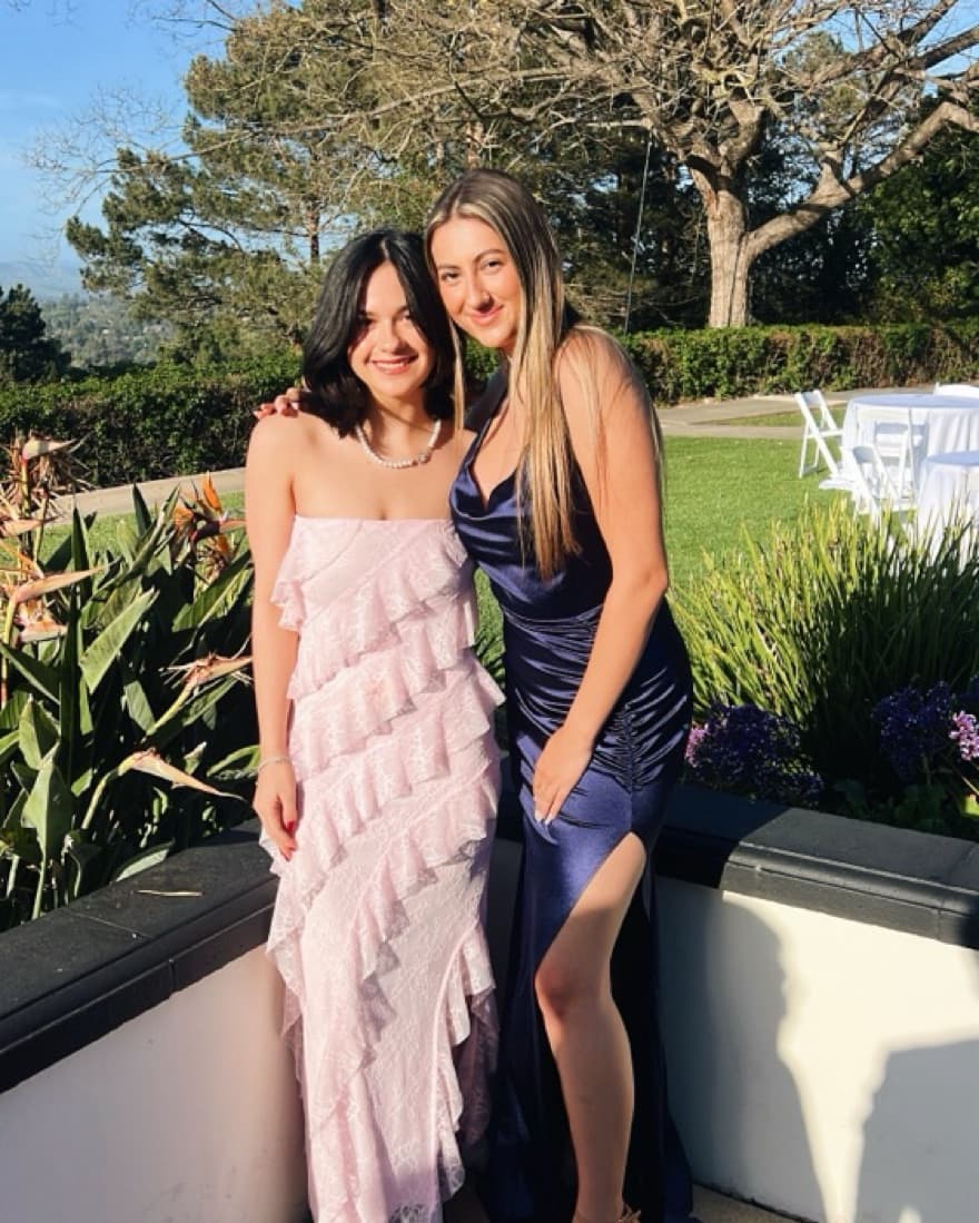 Pink Lace Maxi Dress - Image 3