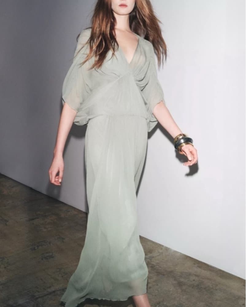 ZARA ZW Collection Draped Dress - Image 6