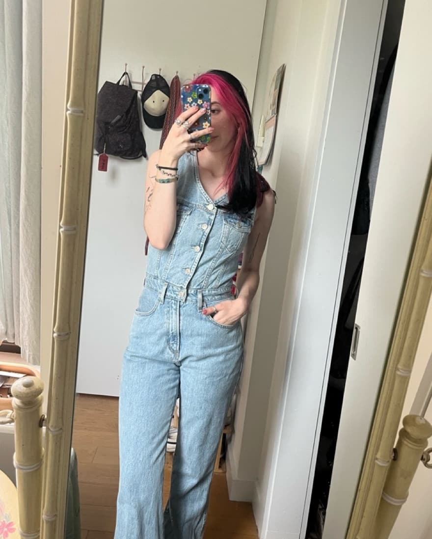Agolde Denim Jumpsuit - Image 1