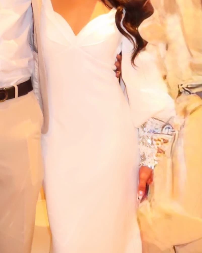 White Badgley Mischka dress - Image 4