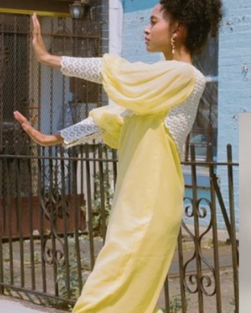 Vintage Butter Yellow 60s minidress - Image 4