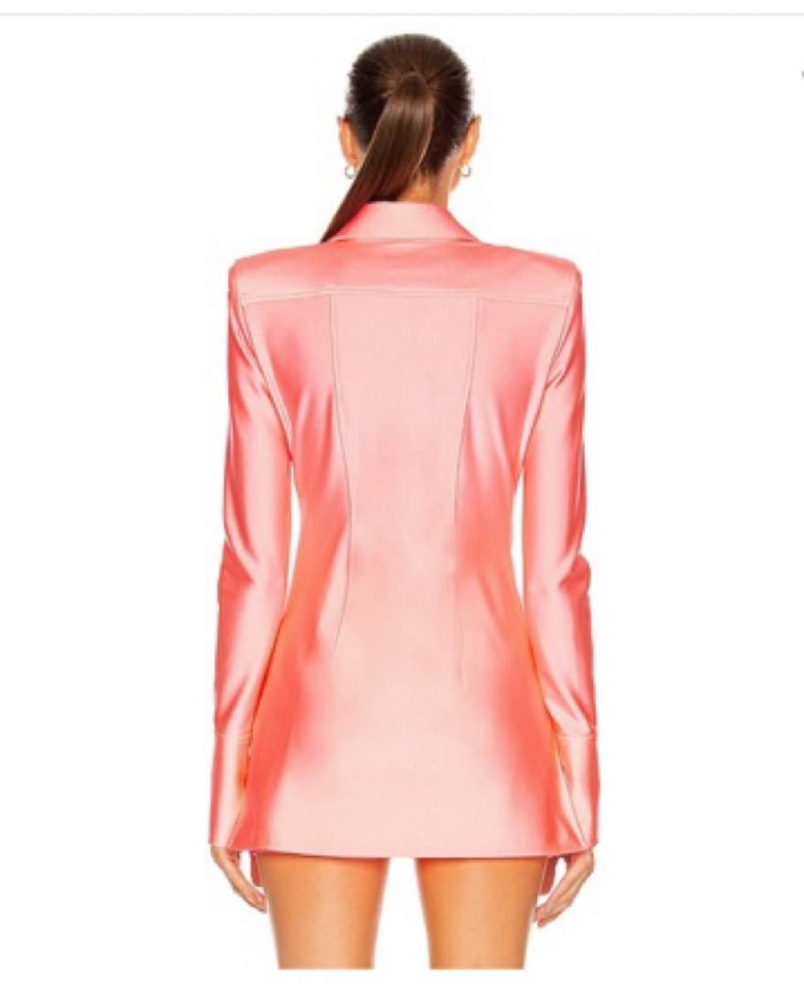 Alexander Wang Peach Stretchy Blazer - Image 3