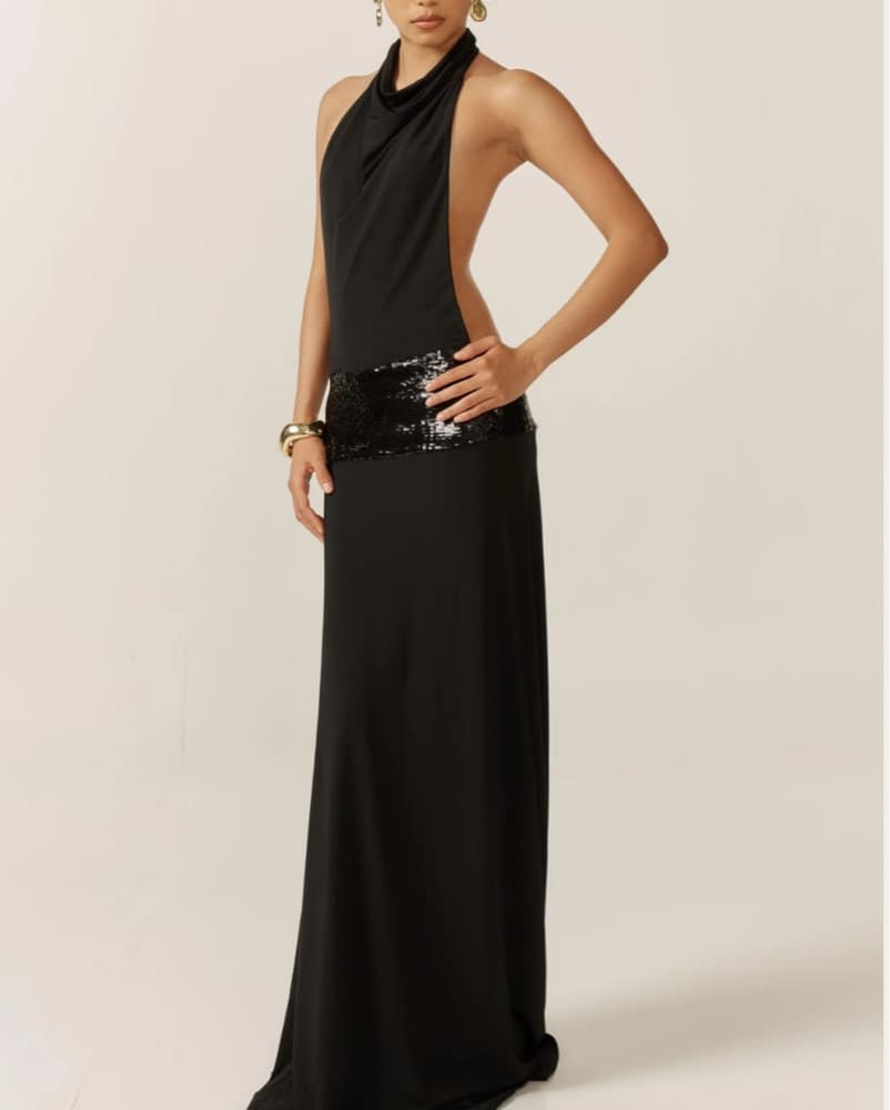 Ance Gria Adele Gown - Black - Image 3