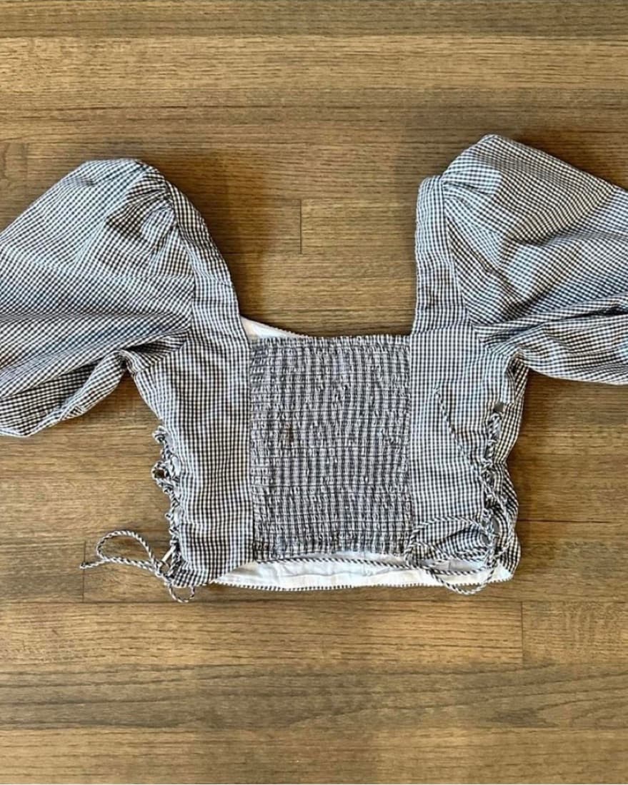 Abercrombie Gingham Tie Top  - Image 2