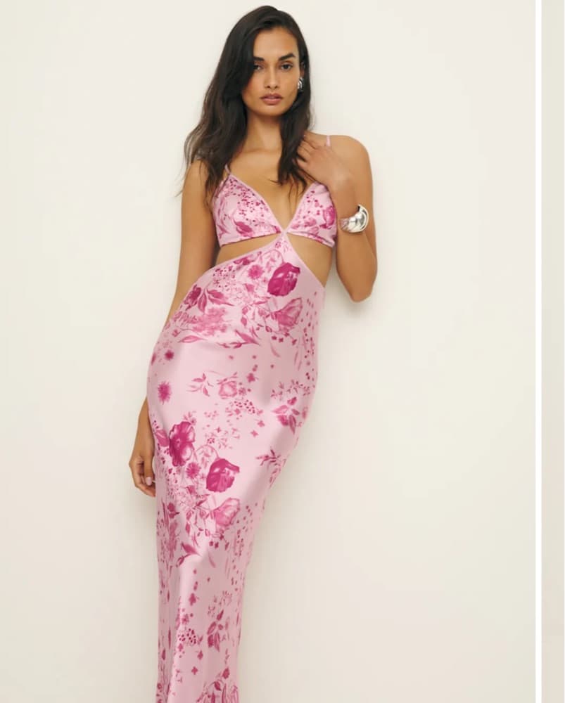 Reformation Poppies Silk Dress {6} - Image 4