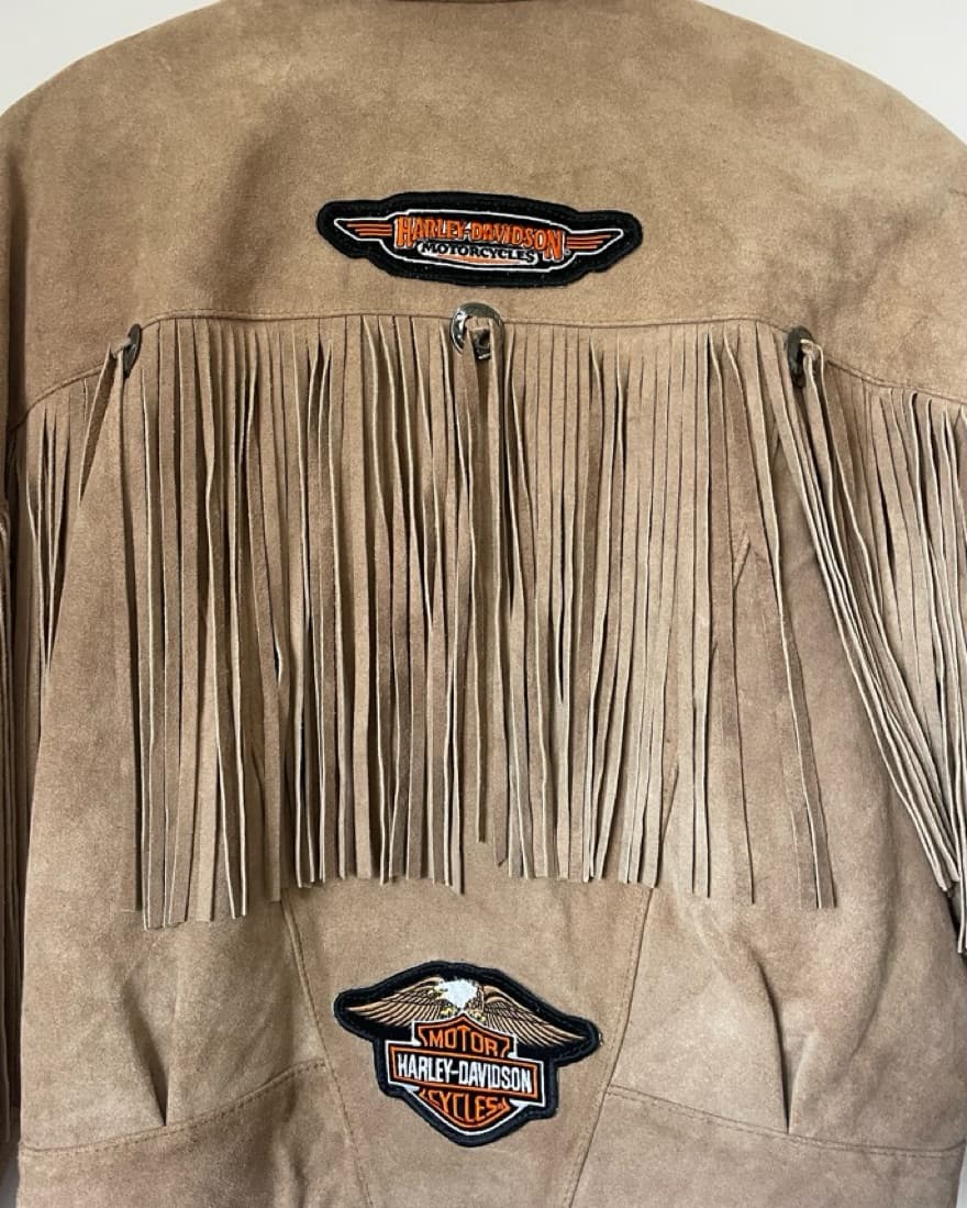 Vintage Harley Davidson Fringe Jacket - Image 3