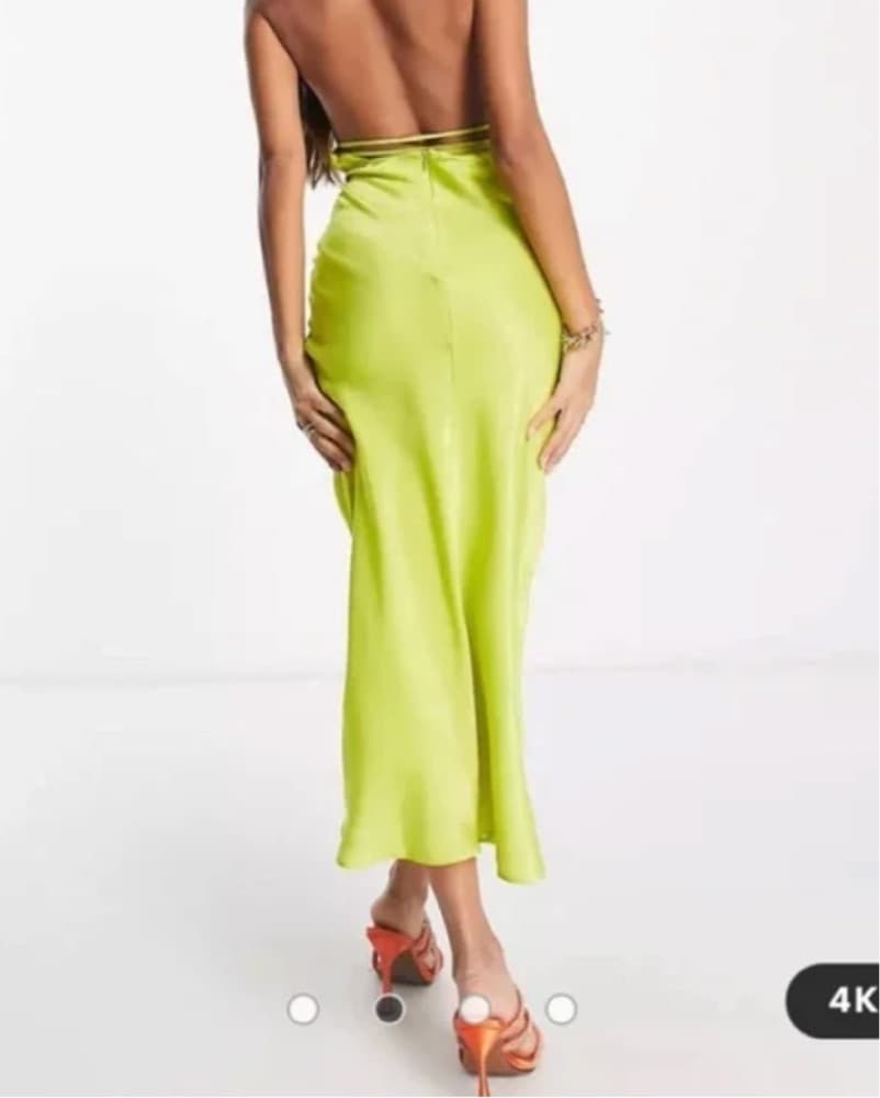 Asos Cowl neck halter Midi With TieWrap - Image 3