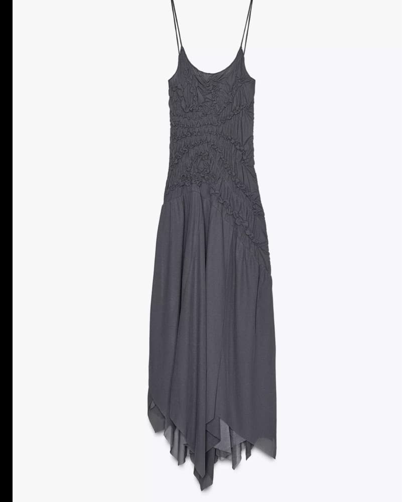 Asymmetrical Hem Midi Dress - Image 3