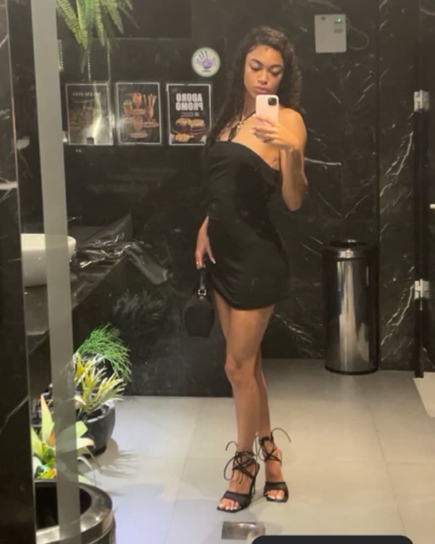 Strappy Black Mini Dress - Image 3