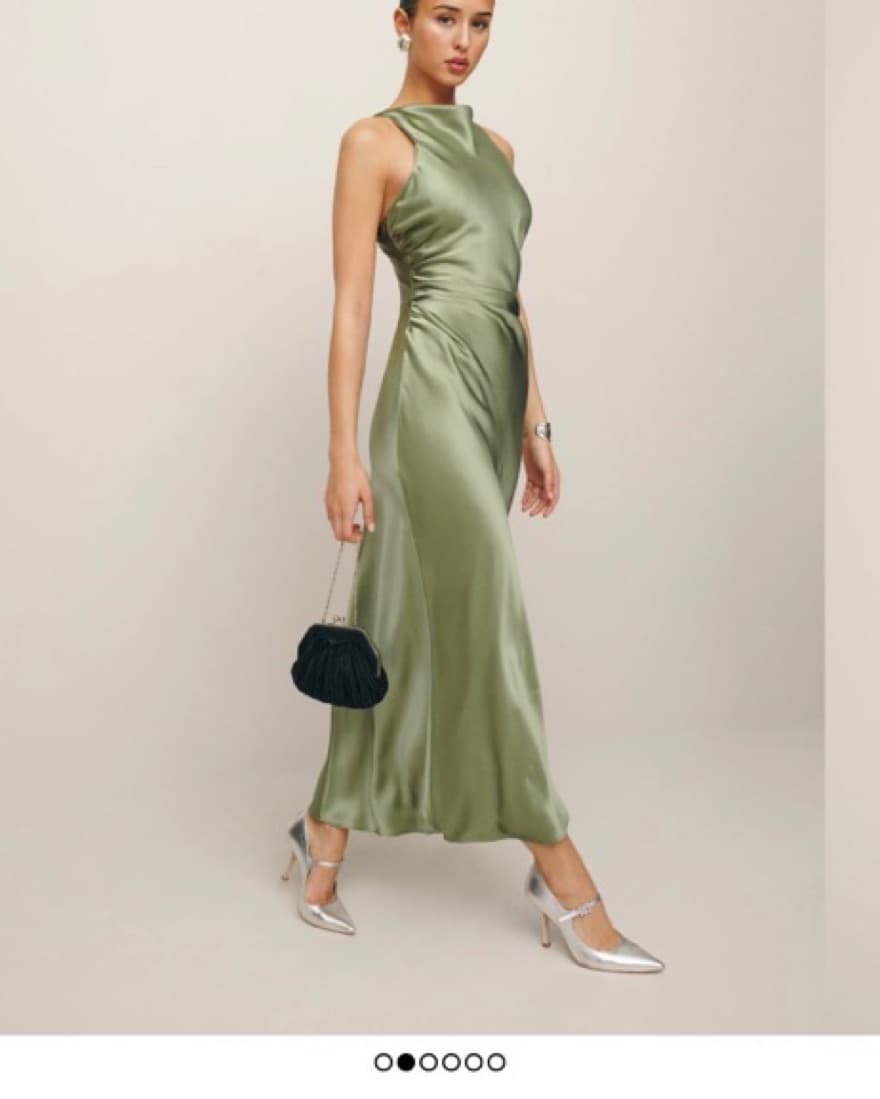 Reformation Casette Silk Dress  - Image 3